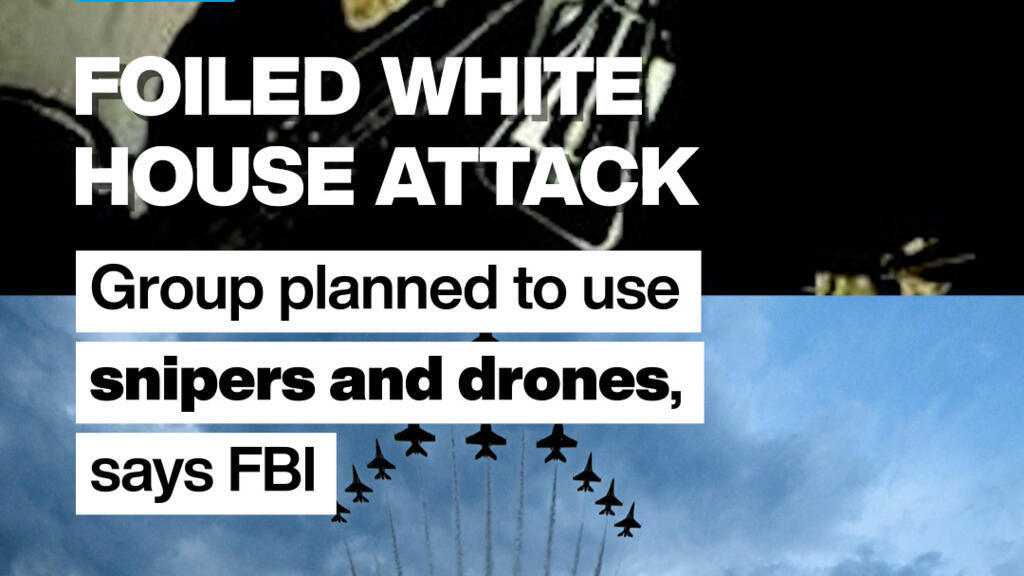 Video thumbnail for Foiled White House attack: Group planned to use snipers and drones, says FBI