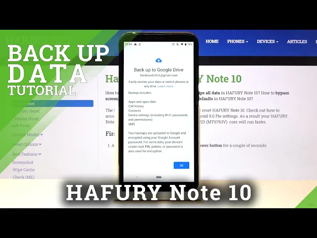 Video thumbnail for How to Enable Google Backup on HAFURY Note 10 – Add Backup Account