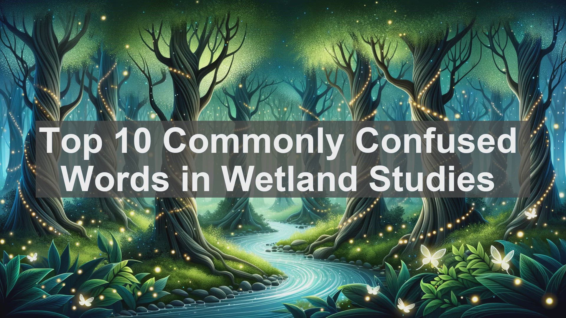 'Video thumbnail for Top 10 Commonly Confused Words in Wetland Studies'