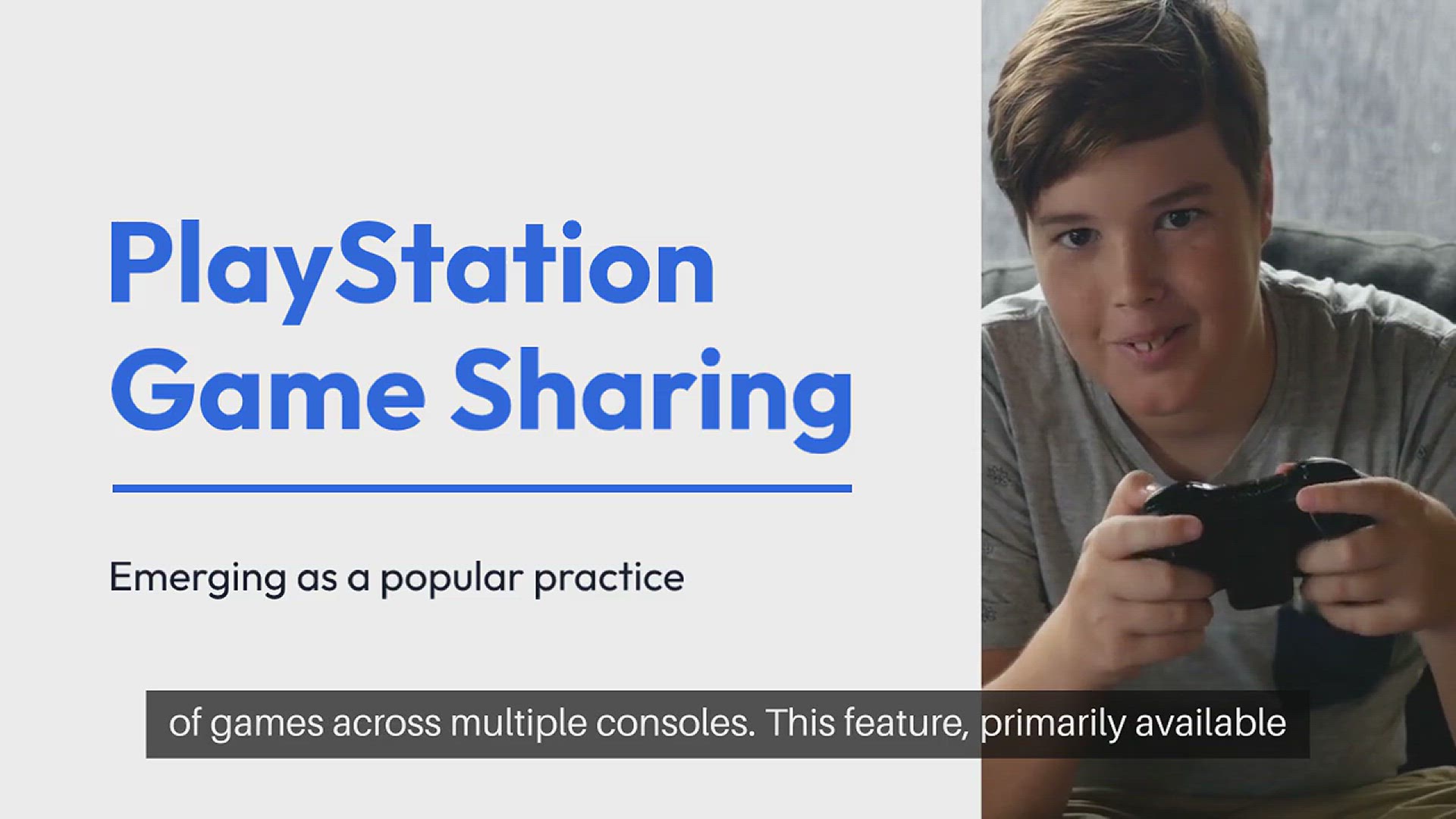 'Video thumbnail for PlayStation Game Sharing'