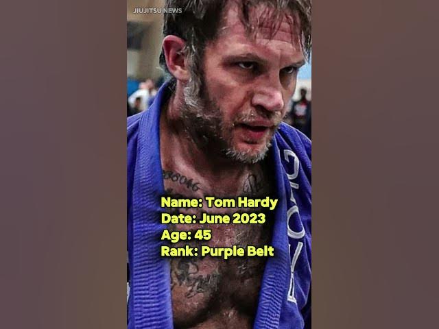'Video thumbnail for Tom Hardy Purple Belt | JiuJitsu News'