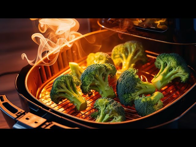 'Video thumbnail for Brócoli perfecto en la air fryer: Rápido, saludable y delicioso'