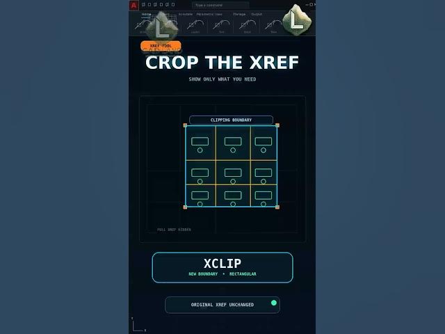 Video thumbnail for Crop Any AutoCAD Xref Without Editing It!
