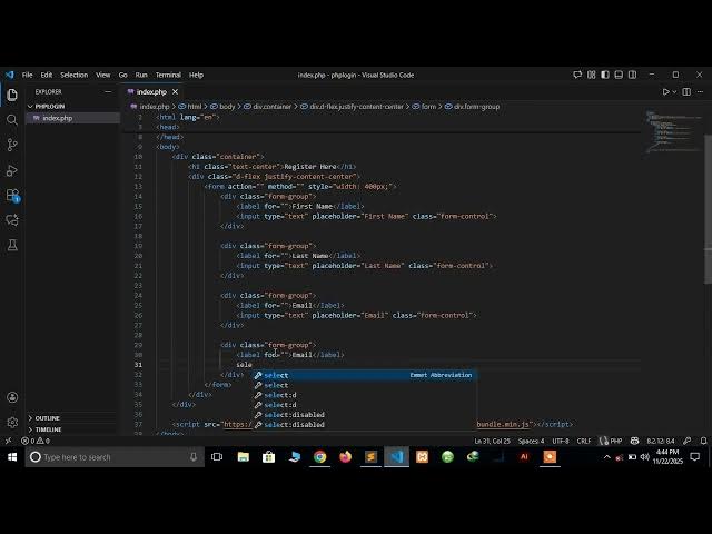 Video thumbnail for #2 Php Login System for Beginners - Creating Signup Form