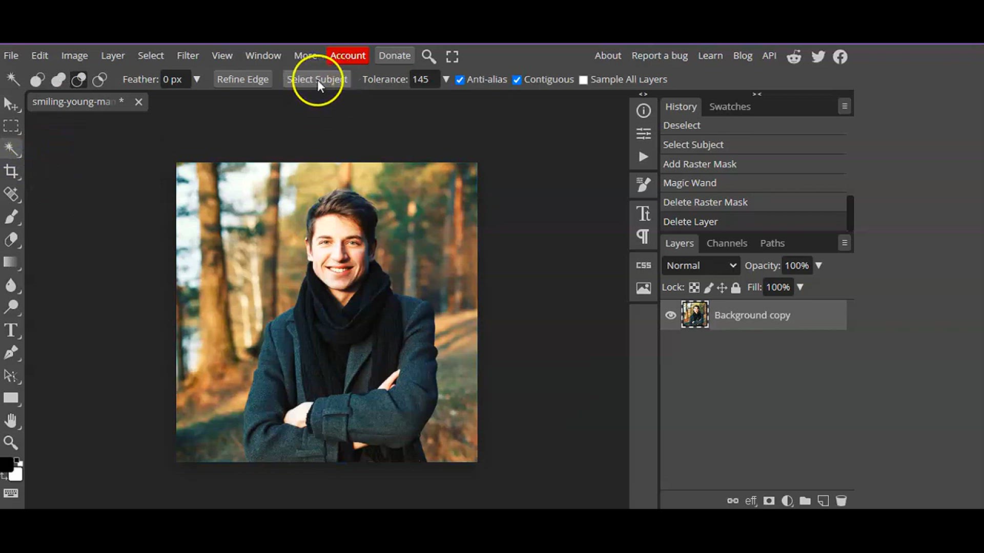 'Video thumbnail for How to Remove Background in Photopea! (Fast & Easy) l Photopea tutorial l easy canva'