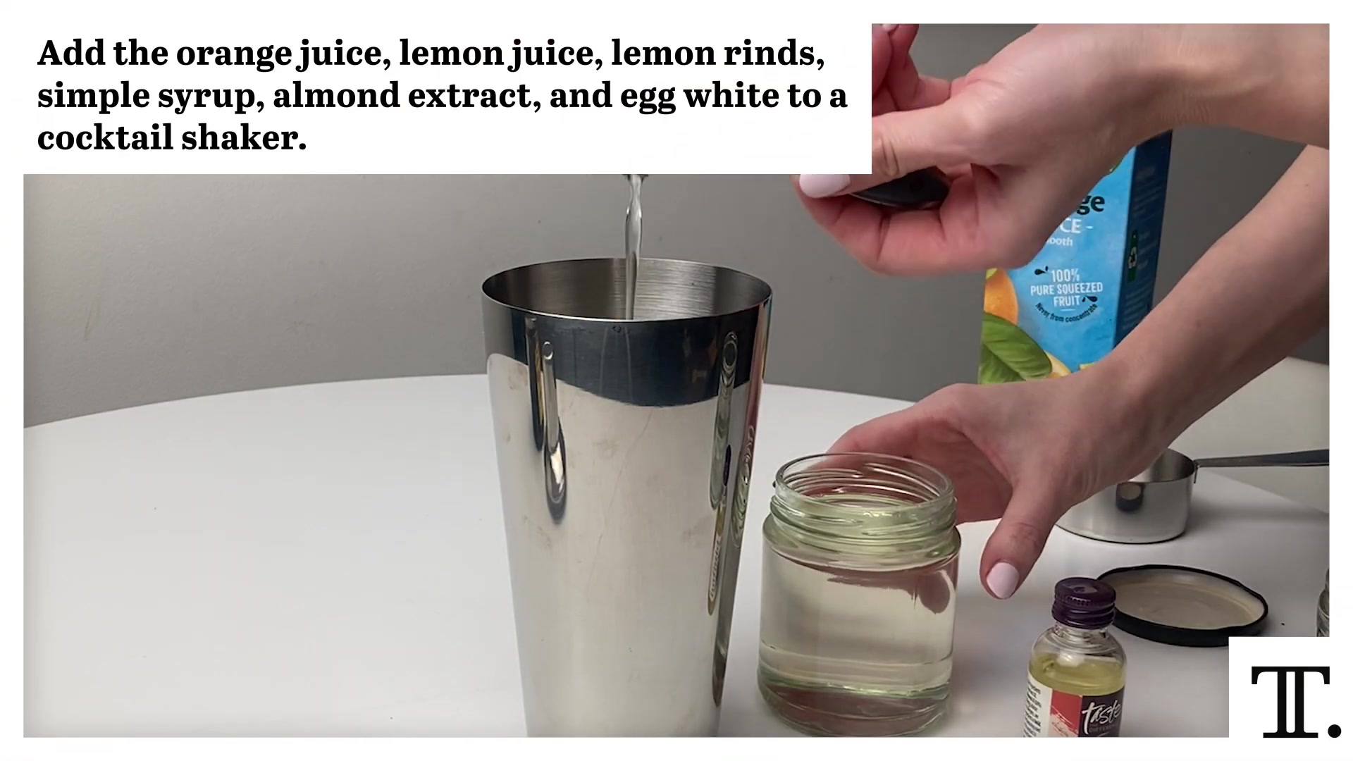 Video thumbnail for No-ABV Amaretto Sour Mocktail Recipe