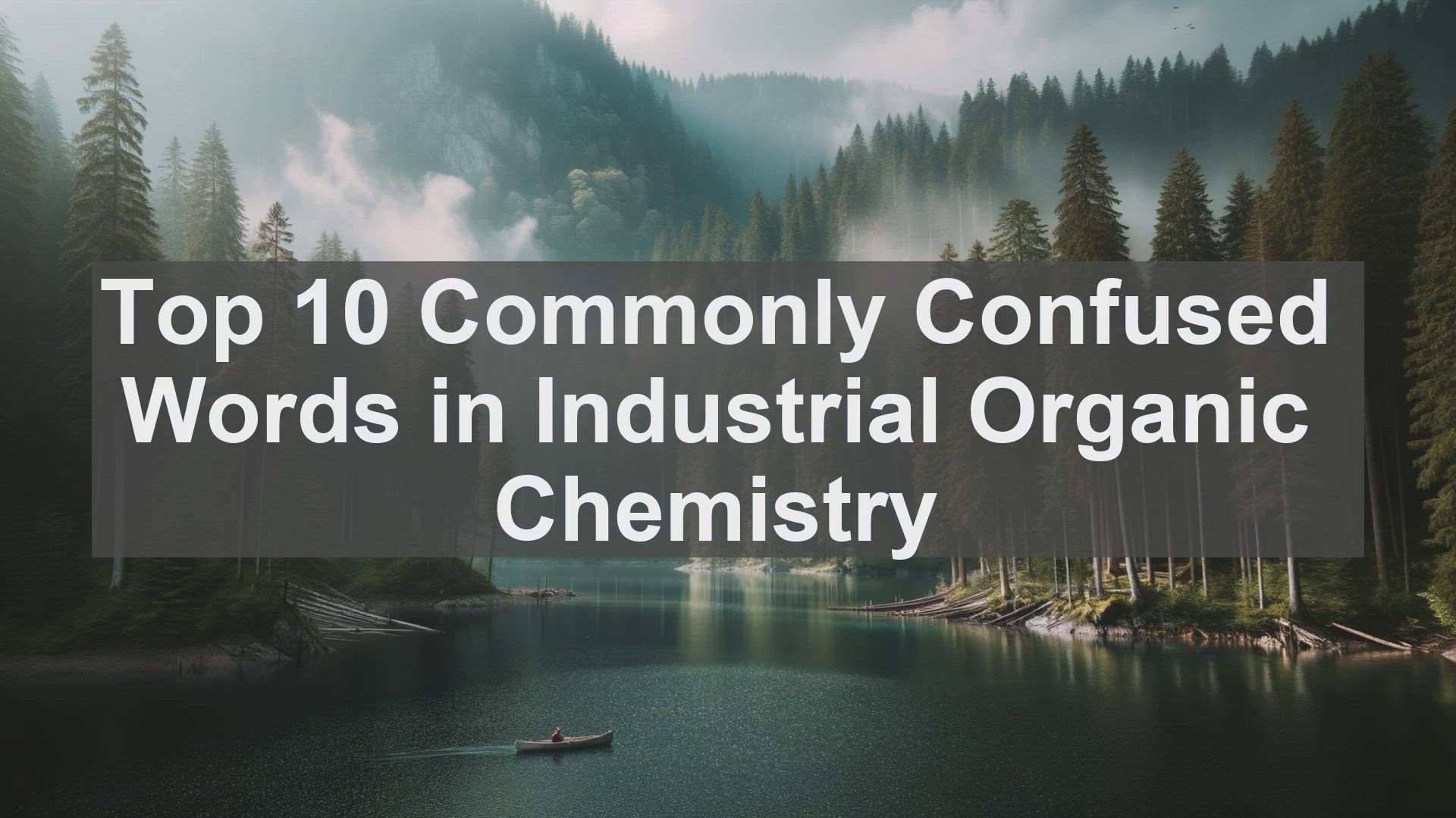 'Video thumbnail for Top 10 Commonly Confused Words in Industrial Organic Chemistry'