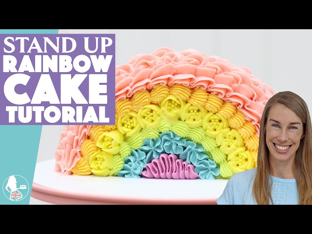 Video thumbnail for Stand Up Rainbow Cake