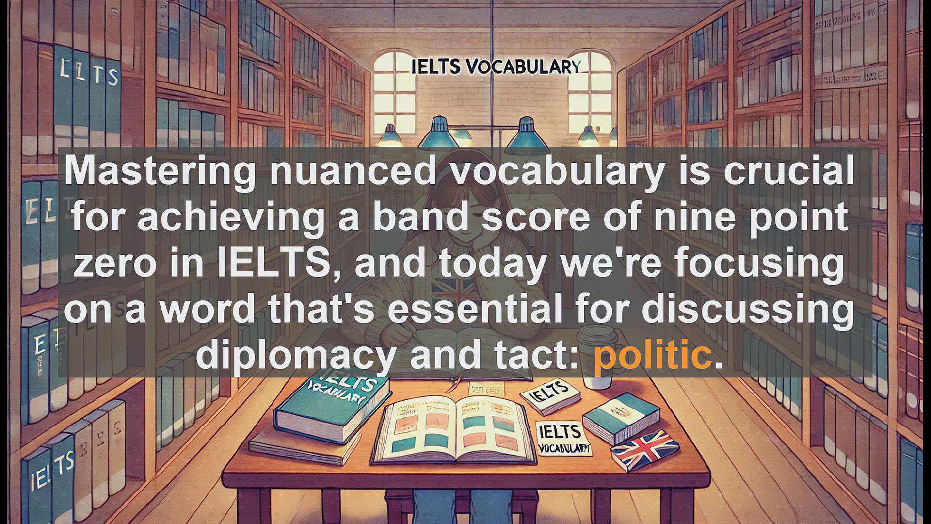 'Video thumbnail for 2000 Must Know IELTS 9.0 Vocabulary - Politic: Mastering Diplomatic Language for IELTS Success'