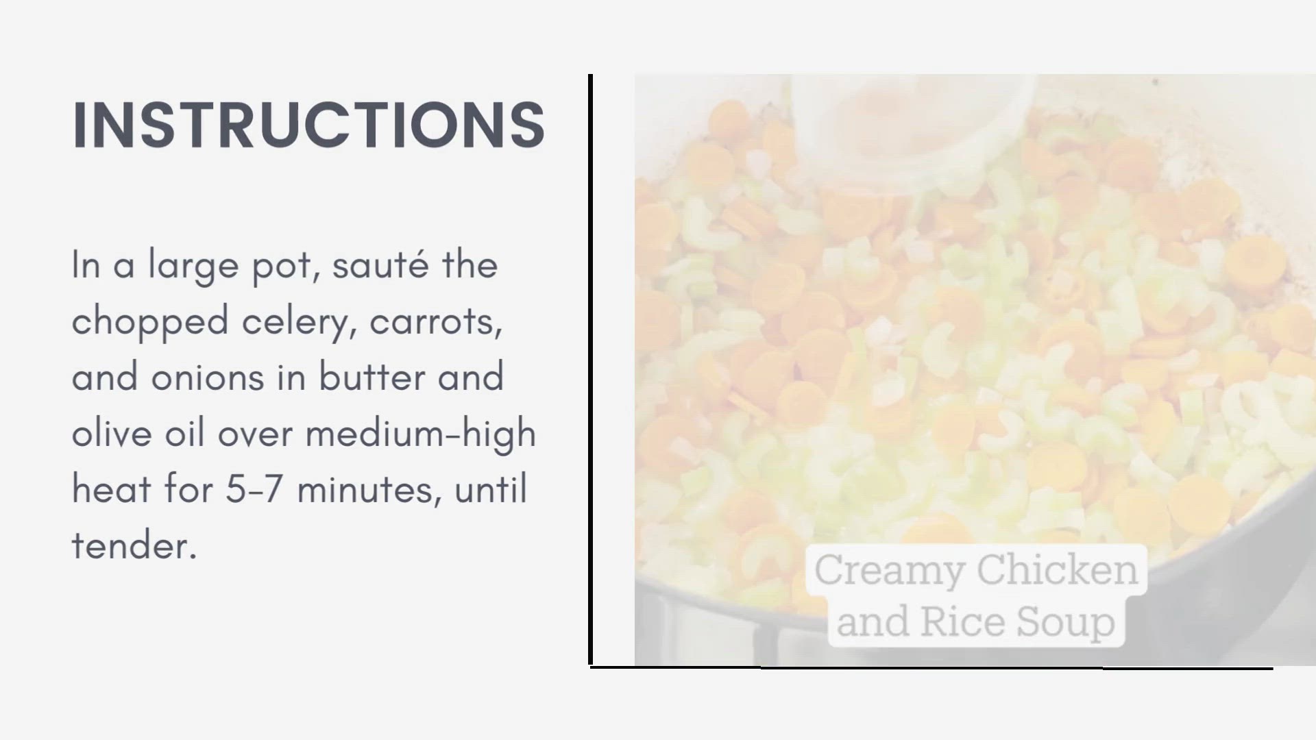 Video thumbnail for Creamy Chicken and Rice Soup