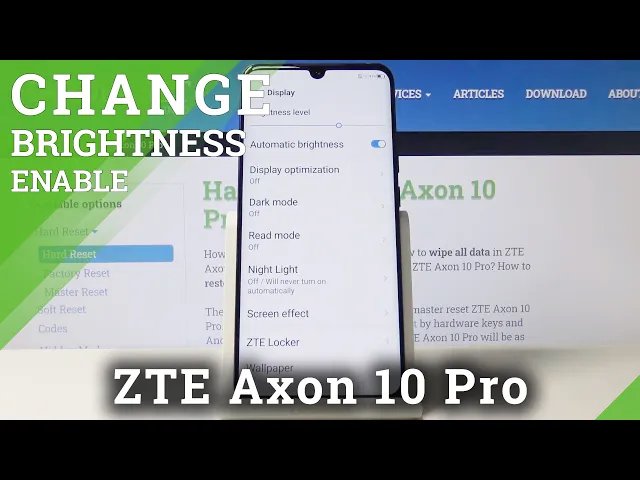 Video thumbnail for How to Enable Auto-Brightness in ZTE Axon 10 Pro – Screen Intensity