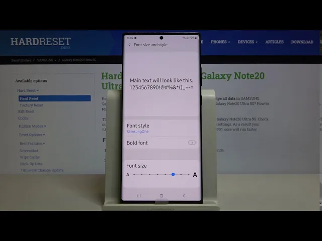 Video thumbnail for How to Change Font Style in SAMSUNG Galaxy Note 20 Ultra – Customize Font