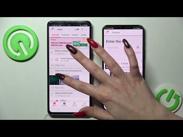 Video thumbnail for How to transfer files from Samsung Device to Samsung Galaxy S22 Using Send anywhere