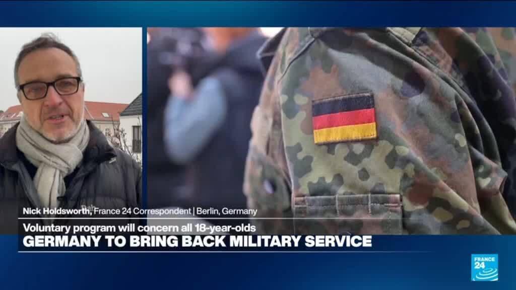 Video thumbnail for Germany to bring back military service with voluntary program concerning all 18-year-olds