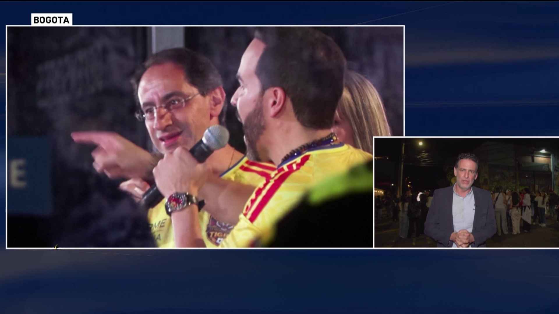 Video thumbnail for Colombia election dispute: left-wing supporters rally in Bogotá amid tight race