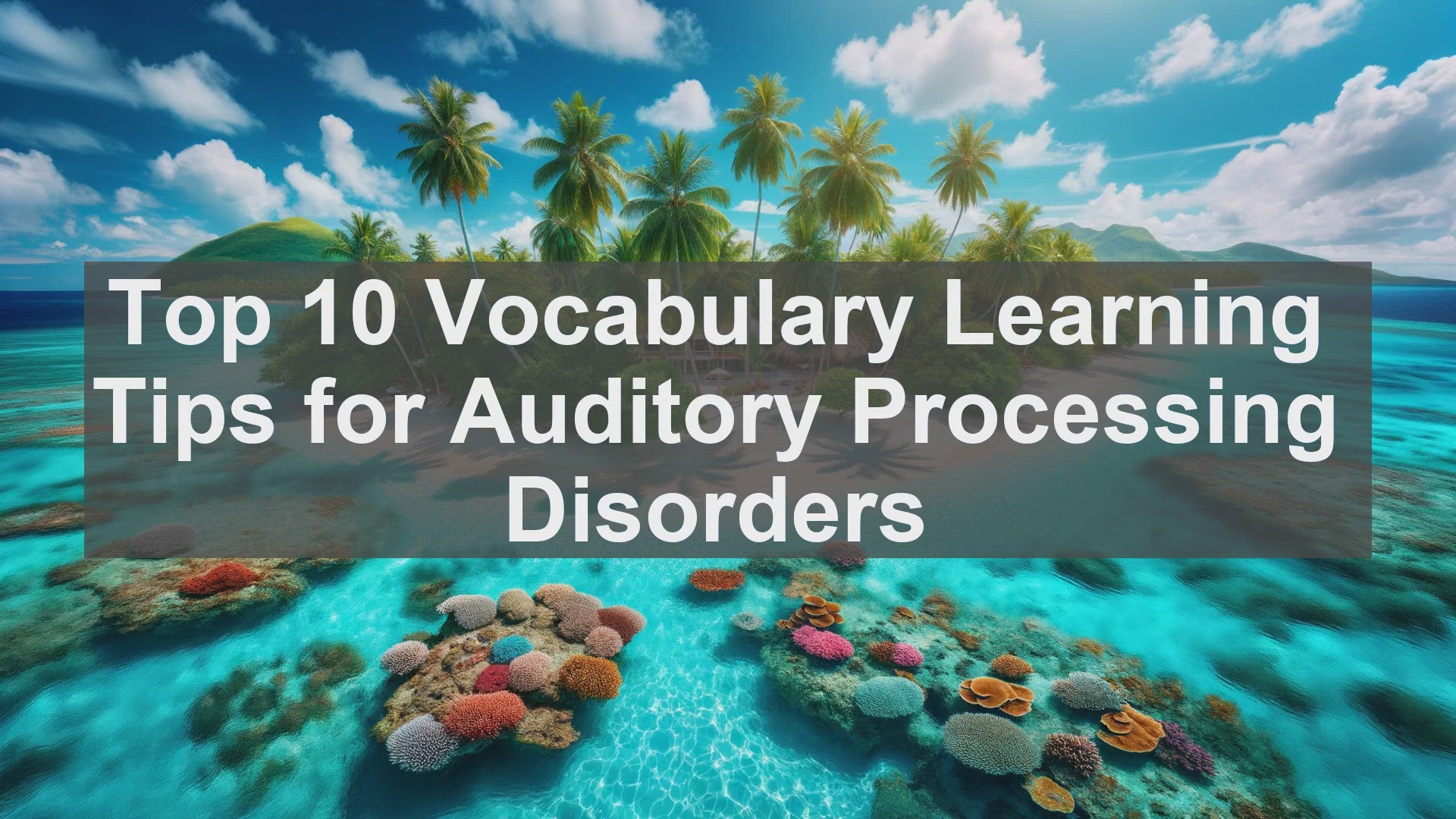 'Video thumbnail for Top 10 Vocabulary Learning Tips for Auditory Processing Disorders'
