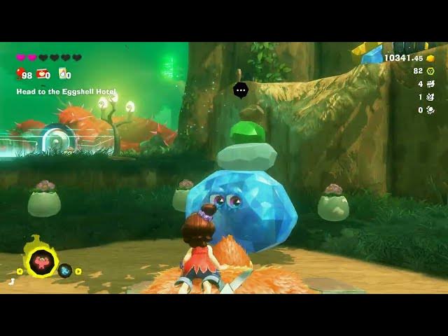 Video thumbnail for Donkey Kong Bananza - Forest Layer SL600: Reach Bellhop Burb: Pauline Talks to DK at Getaway