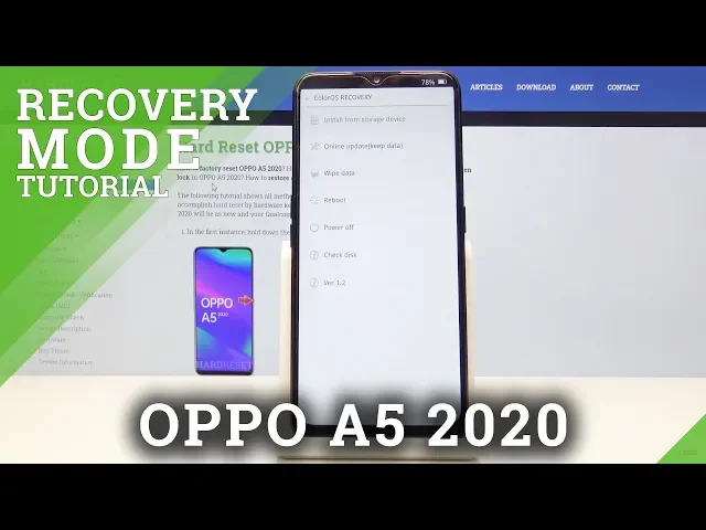 Video thumbnail for How to Open Recovery Mode in  OPPO A5 2020 – Use Recovery Features