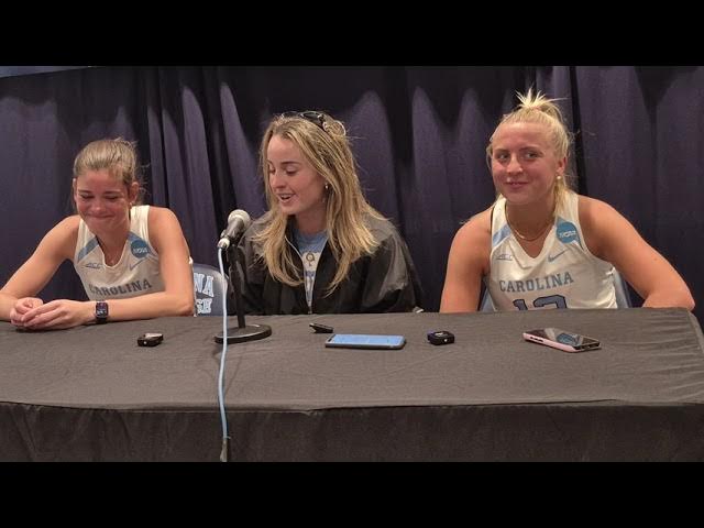 Video thumbnail for #UNC field hockey postgame press conference with Coach Erin Matson, Sanne Hak and Ryleigh Heck