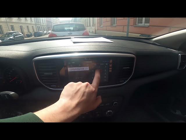 Video thumbnail for How to Make Phone Call via Bluetooth in Kia Sportage IV ( 2016 – now ) - Dial a Number