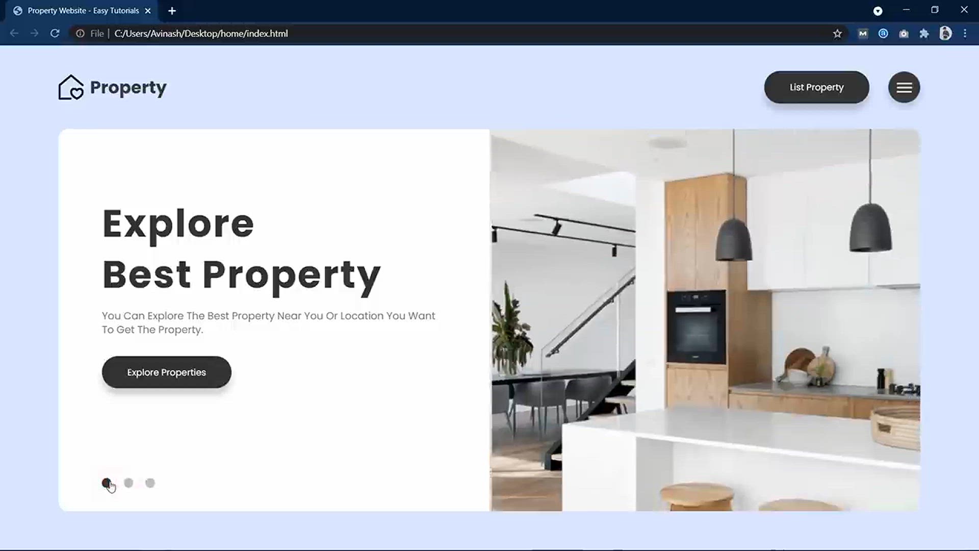 'Video thumbnail for How To Make A Website With Animated Image Gallery Using HTML, CSS & JS'