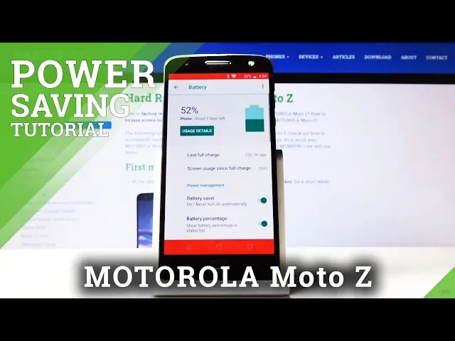Video thumbnail for How to Enter Power Saving Mode in MOTOROLA Moto Z – Battery Saver