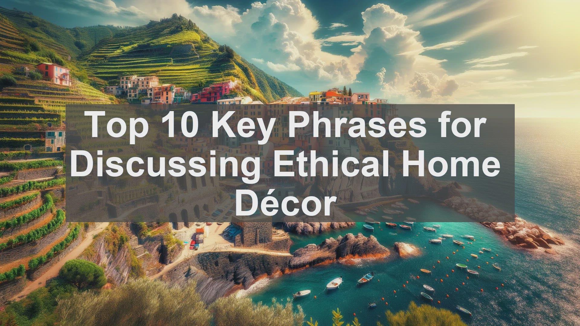 'Video thumbnail for Top 10 Key Phrases for Discussing Ethical Home Dcor'
