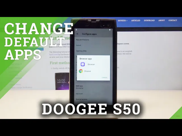 Video thumbnail for How to Set Up Default Apps in Doogee S50 - Personalize Applications