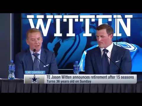 Video thumbnail for law nation sports: jason garrett's emotional tribute to jason witten's dallas cowboys retirement