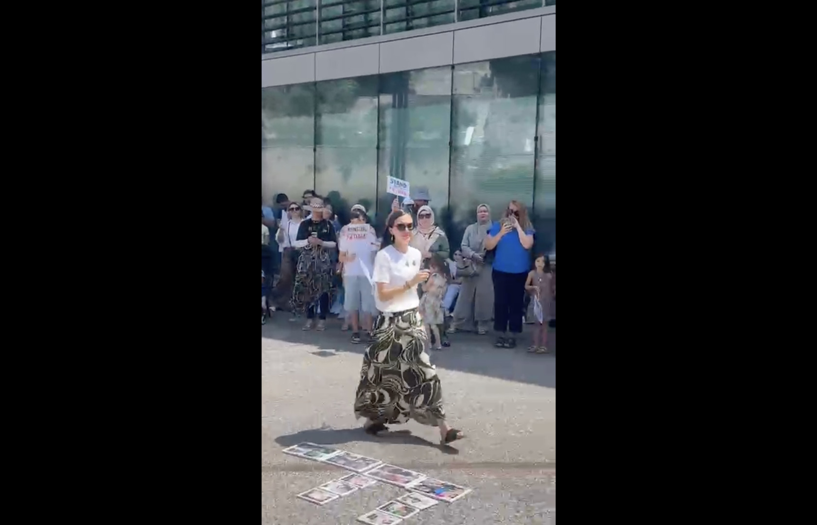 Video thumbnail for Rally for Luxembourg teacher fired over pro-Gaza posts
