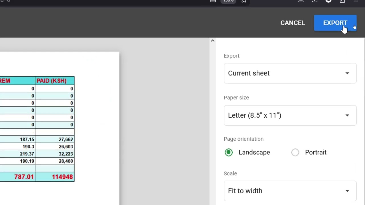 Video thumbnail for How To Download Google Spreadsheet As PDF File On Computer