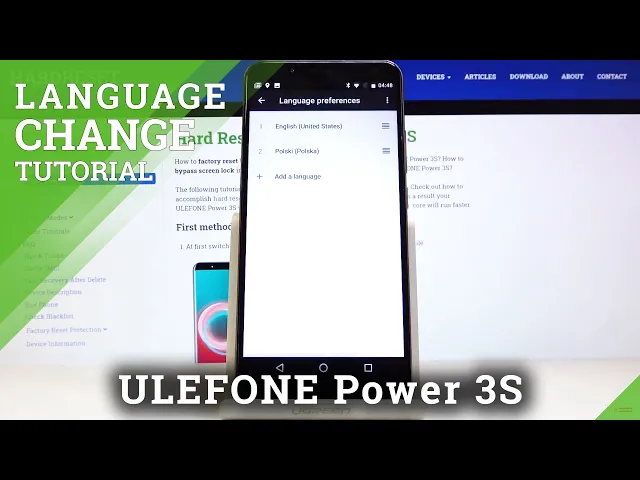 Video thumbnail for How to Change Language in ULEFONE Power 3S – Find Language Settings