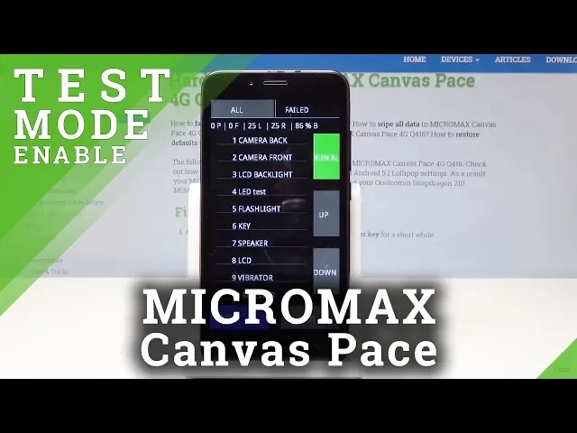 Video thumbnail for How to Enter Factory Mode in MICROMAX Canvas Pace - Hidden Test Menu
