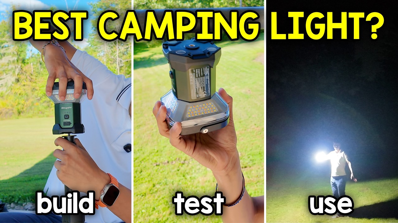 Video thumbnail for BougeRV CL03 Telescoping Camping Light Full Demonstration