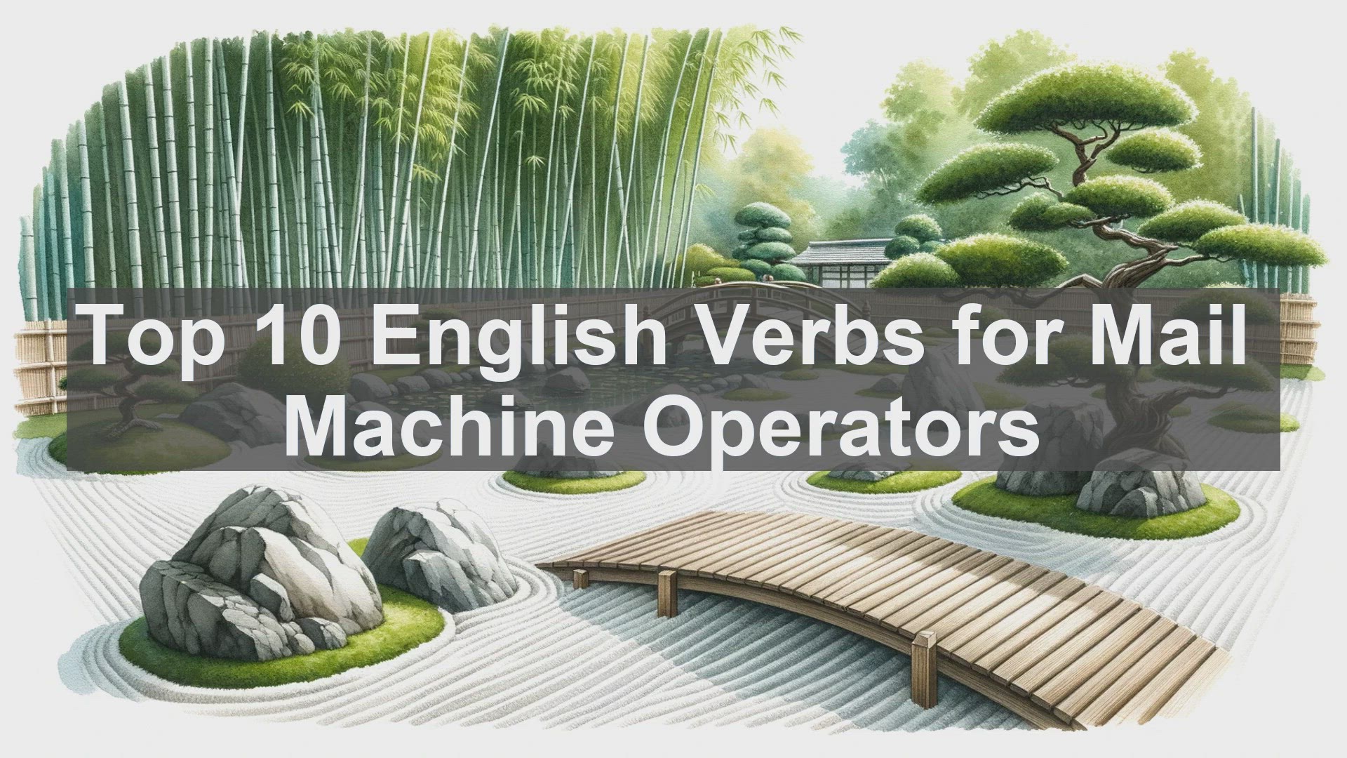 'Video thumbnail for Top 10 English Verbs for Mail Machine Operators'