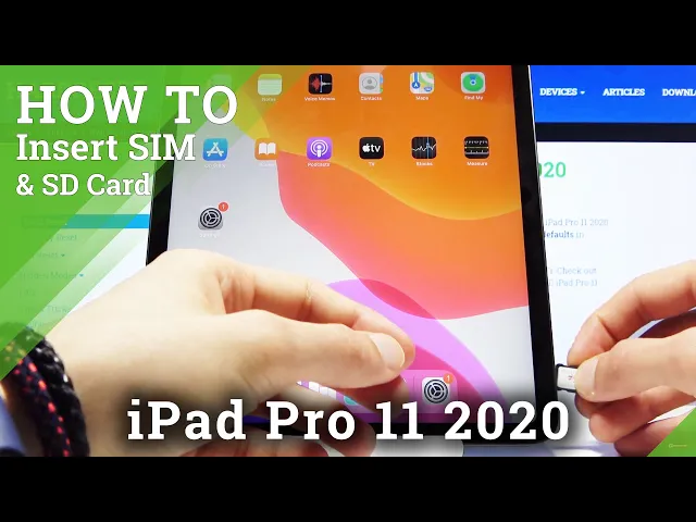 Video thumbnail for How to Insert Nano SIM & Micro SIM in iPad Pro 11 2020 - SIM & SD Cards Installation