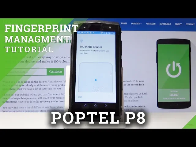 Video thumbnail for How to Add Fingerprint in POPTEL F8 - Create Screen Protection