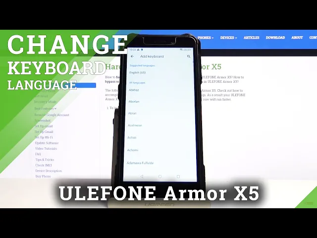 Video thumbnail for How to Change Keyboard Language in ULEFONE Armor X5 – Set Up Keyboard Settings