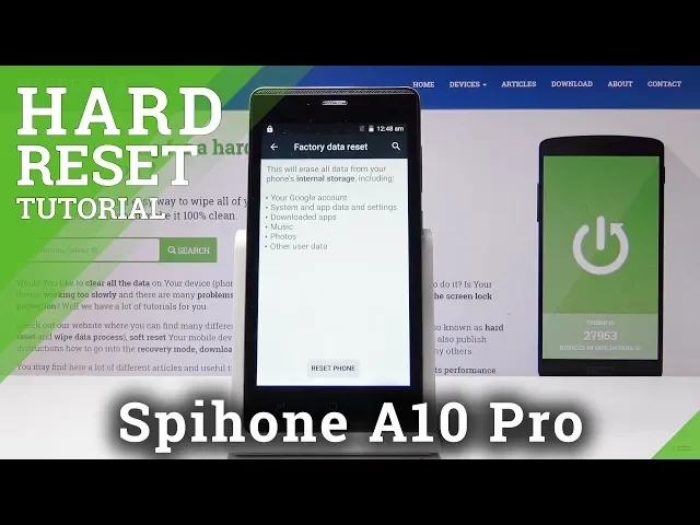 Video thumbnail for How to Factory Reset SPIPHONE A10 Pro - Master Reset / Delete Data
