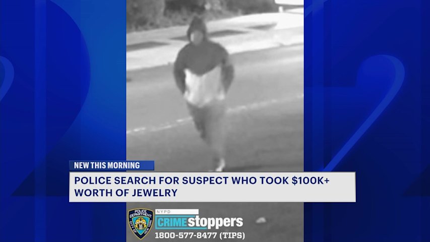 Video thumbnail for Man on the run after stealing $100K worth of jewelry in Kingsbridge