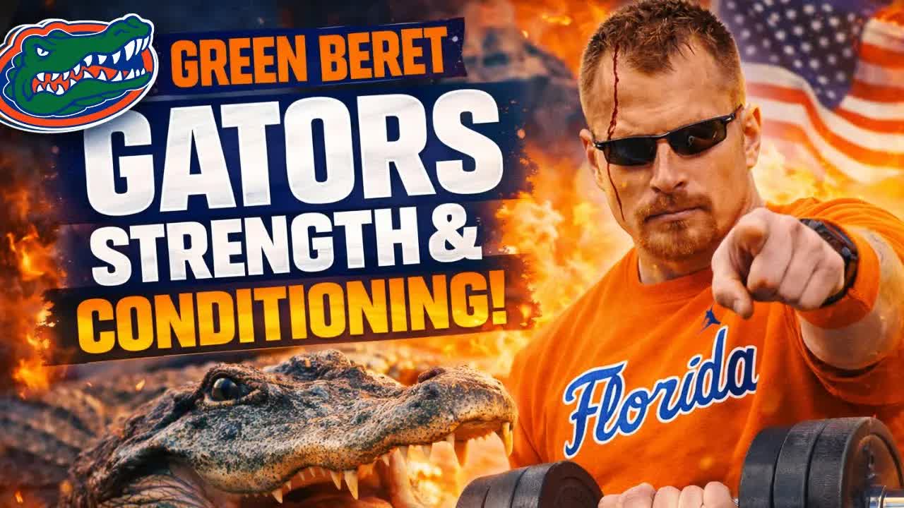 Video thumbnail for Tough Teams Win’ — Sumrall’s Green Beret S&C Hire Has Florida JUICED