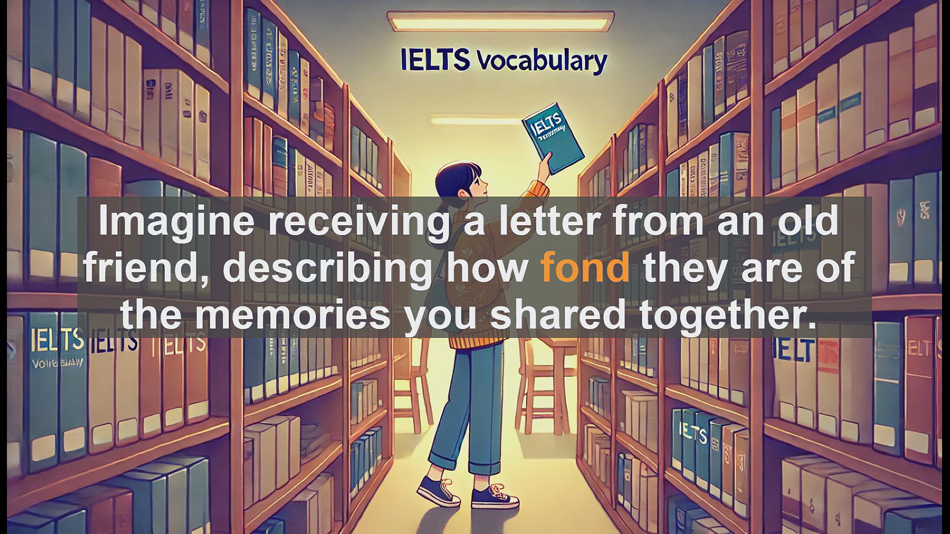 'Video thumbnail for 2500 Must Know IELTS 6.5 Vocabulary - Understanding 'Fond': A Key Word for IELTS Success'