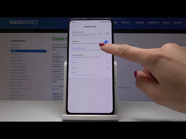 Video thumbnail for How to Use Reading Mode in XIAOMI Mi Mix 3 - Eye Protection Mode
