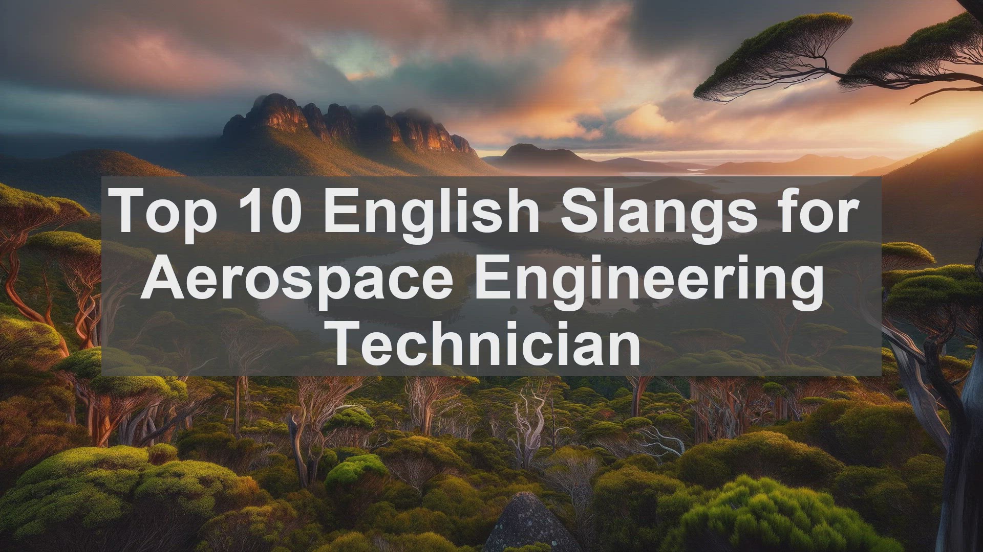 'Video thumbnail for Top 10 English Slangs for Aerospace Engineering Technician'