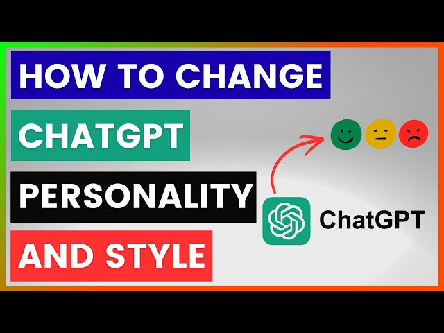 Video thumbnail for How To Change ChatGPT Personality And Style? [in 2026]
