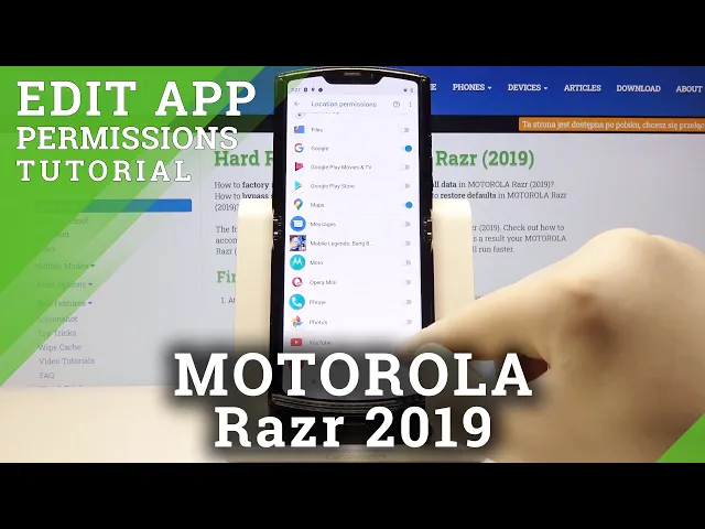 Video thumbnail for How to Enter App Permissions in MOTOROLA Razr 2019 – Find App Settings
