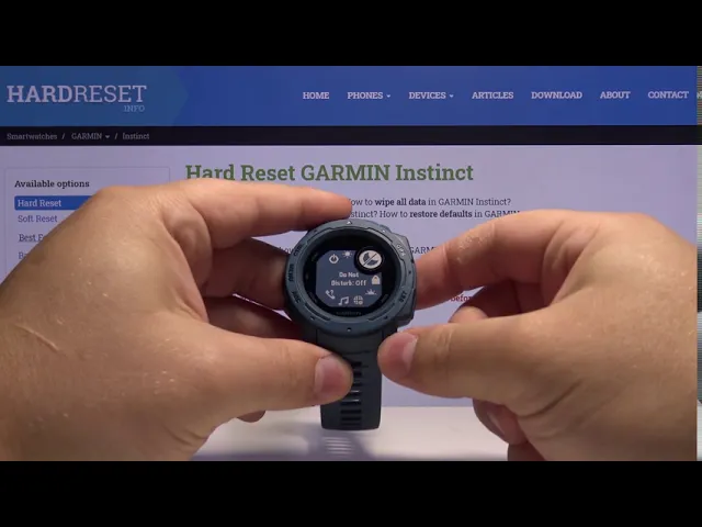 Video thumbnail for Do Not Disturb Mode in GARMIN Instinct – Silent Mode