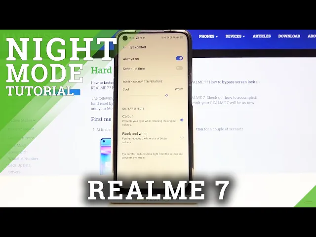 Video thumbnail for How to Activate Night Mode in REALME 7 – Display Settings