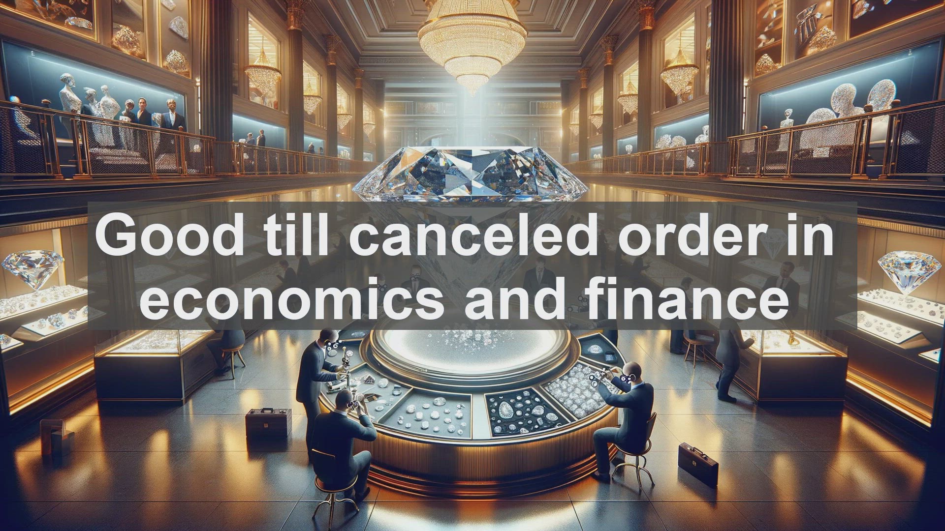 'Video thumbnail for Good till canceled order in economics and finance'