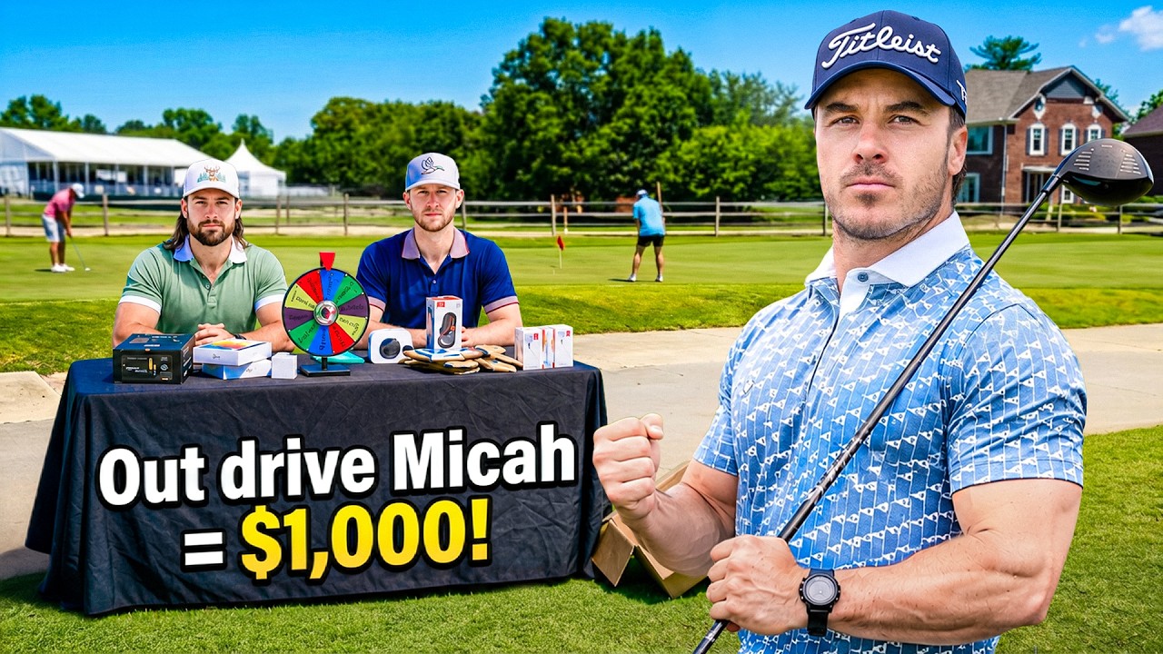 Video thumbnail for If you can OUT DRIVE Micah Morris, you win $1,000...